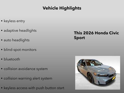 2026 Honda Civic Sport