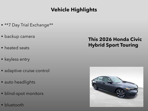 Meteorite Gray Metallic 2026 Honda Civic Hybrid Sport Touring