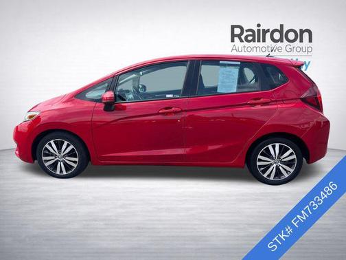 Red 2015 Honda Fit EX-L