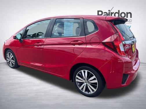 Red 2015 Honda Fit EX-L