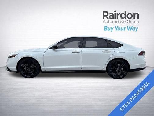 Platinum White Pearl 2023 Honda Accord Hybrid Sport-L