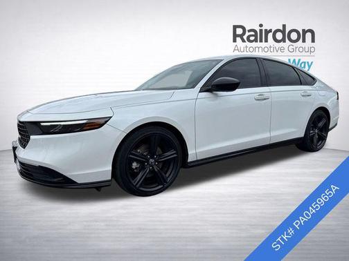 Platinum White Pearl 2023 Honda Accord Hybrid Sport-L