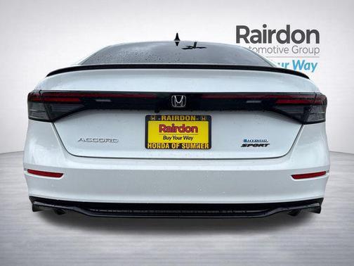 Platinum White Pearl 2023 Honda Accord Hybrid Sport-L