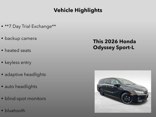 2026 Honda Odyssey Sport-L