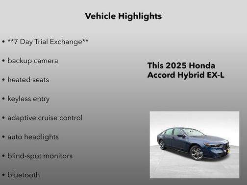 2025 Honda Accord Hybrid EX-L