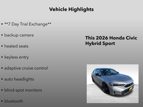 2026 Honda Civic Hybrid Sport