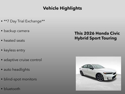 2026 Honda Civic Hybrid Sport Touring