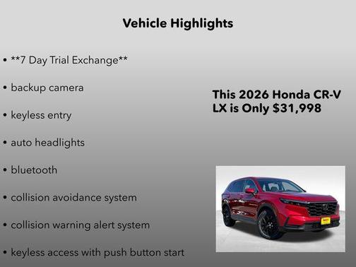 2026 Honda CR-V LX AWD