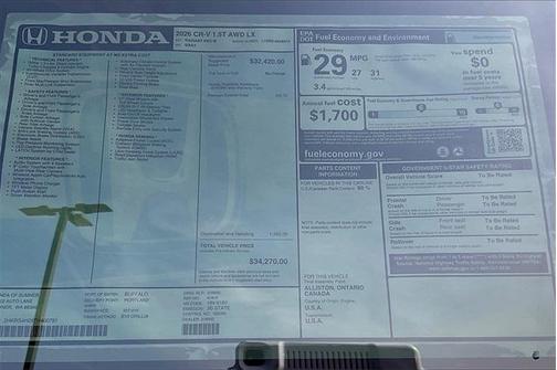 2026 Honda CR-V LX