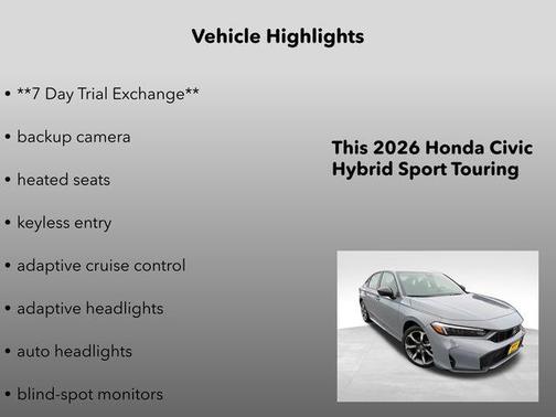 2026 Honda Civic Hybrid Sport Touring