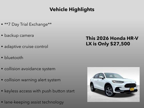 2026 Honda HR-V LX