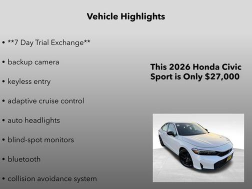 2026 Honda Civic Sport