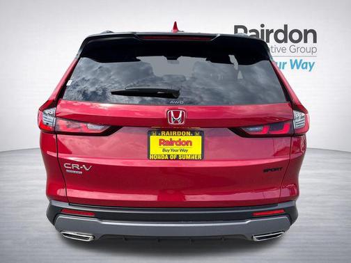 Radiant Red Metallic 2025 Honda CR-V Hybrid Sport AWD