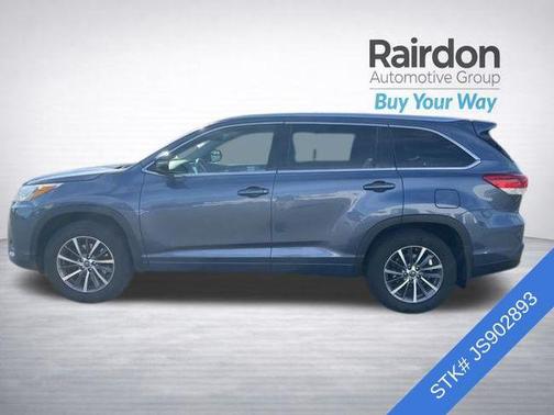 Shoreline Blue Pearl 2018 Toyota Highlander XLE