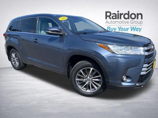 Shoreline Blue Pearl 2018 Toyota Highlander XLE
