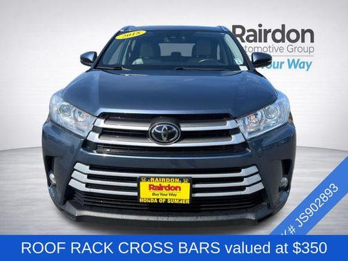 Shoreline Blue Pearl 2018 Toyota Highlander XLE