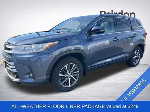 Shoreline Blue Pearl 2018 Toyota Highlander XLE