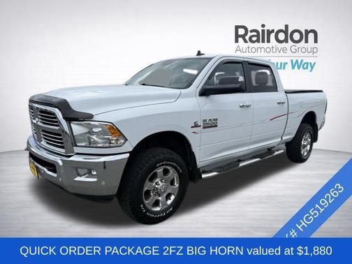 Bright White Clearcoat 2017 RAM 2500 Big Horn Crew Cab 4x4 6'4' Box