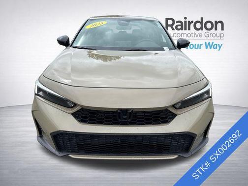 Sand Dune Pearl 2025 Honda Civic Hybrid Sport Touring