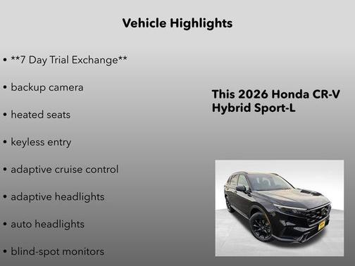 2026 Honda CR-V Hybrid Sport-L AWD