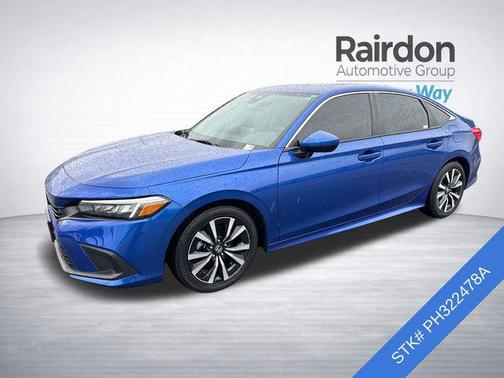 Aegean Blue Metallic 2023 Honda Civic EX