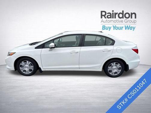 Taffeta White 2012 Honda Civic Hybrid Base