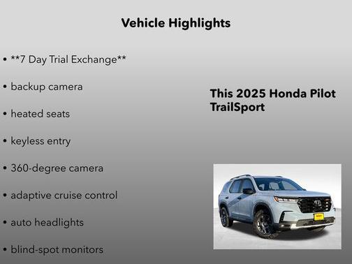 2025 Honda Pilot TrailSport