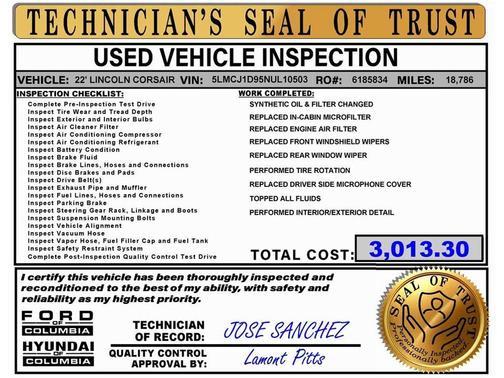 2022 Lincoln Corsair Standard