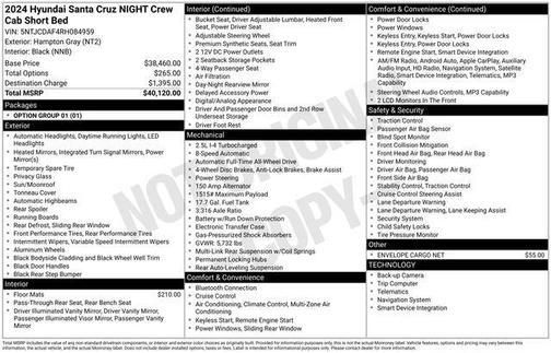Hampton Gray 2024 Hyundai SANTA CRUZ
