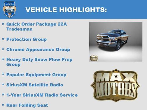 2018 RAM 3500 Tradesman Crew Cab 4x4 8' Box