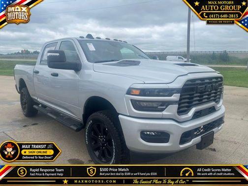 Silver Zynith 2026 RAM 2500 Black Express Crew Cab 4x4 6'4' Box