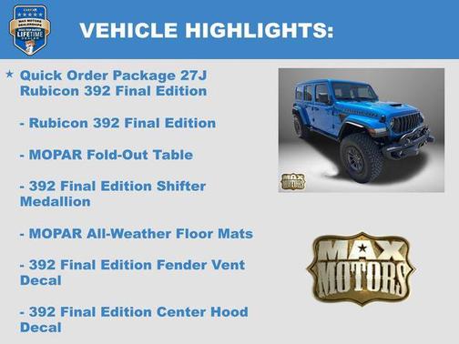 2024 Jeep Wrangler Rubicon 392 Final Edition