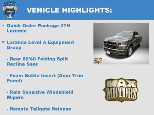 Olive Green Pearlcoat 2021 RAM 1500 Laramie