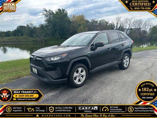 Midnight Black Metallic 2021 Toyota RAV4 Hybrid LE
