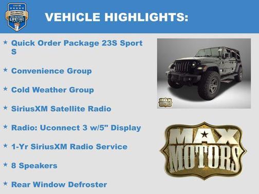 2019 Jeep Wrangler Unlimited Sport