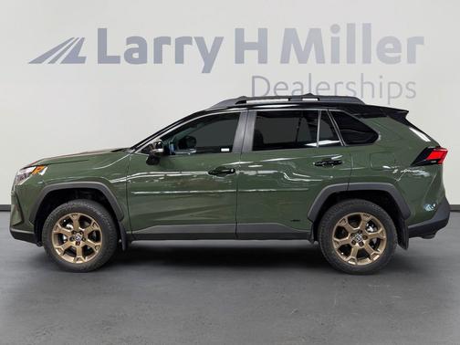 Army Green/Midnight Black Metallic 2024 Toyota RAV4 Hybrid Woodland