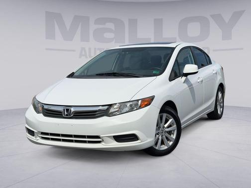 Taffeta White 2012 Honda Civic EX