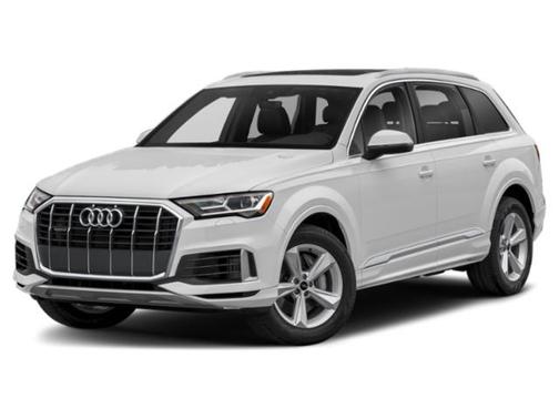 Glacier White Metallic 2021 Audi Q7 55 Premium