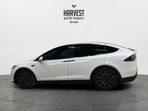 Pearl White Multi-Coat 2024 Tesla Model X Plaid Tri Motor All-Wheel Drive