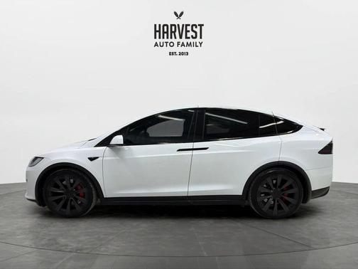 Pearl White Multi-Coat 2024 Tesla Model X Plaid Tri Motor All-Wheel Drive