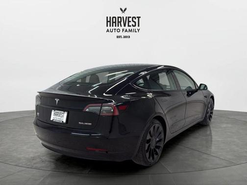 Solid Black 2023 Tesla Model 3 Performance