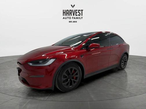 Ultra Red 2024 Tesla Model X Plaid Tri Motor All-Wheel Drive