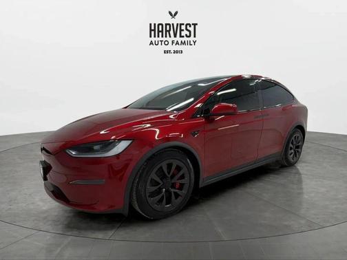Ultra Red 2024 Tesla Model X Plaid Tri Motor All-Wheel Drive