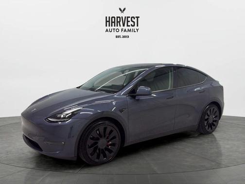 Gray 2022 Tesla Model Y Performance Dual Motor All-Wheel Drive