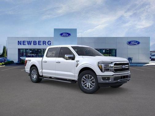 Star White Metallic Tri-Coat 2025 Ford F-150 Lariat Truck