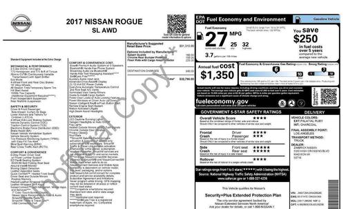 Palatial Ruby 2017 Nissan Rogue SL