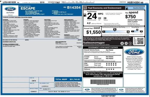 Magnetic 2017 Ford Escape Titanium