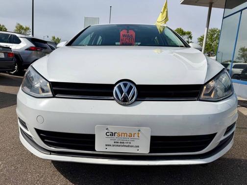 Pure White 2015 Volkswagen Golf DSG TDI S