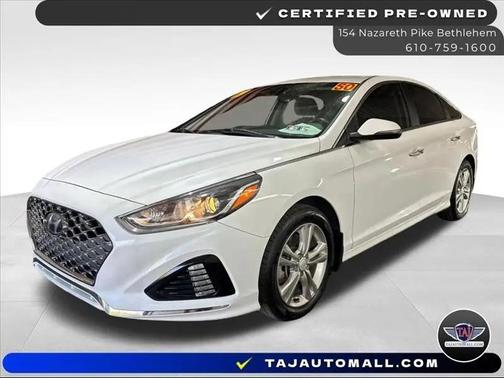Quartz White Pearl 2019 Hyundai SONATA SEL