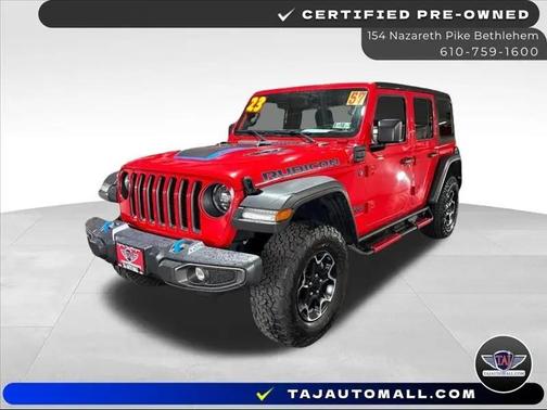 Firecracker Red Clearcoat 2023 Jeep Wrangler 4xe Rubicon